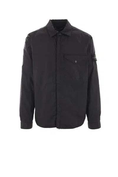 Stone Island Coats In Black