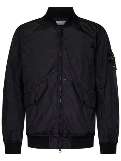 Stone Island Coats Black