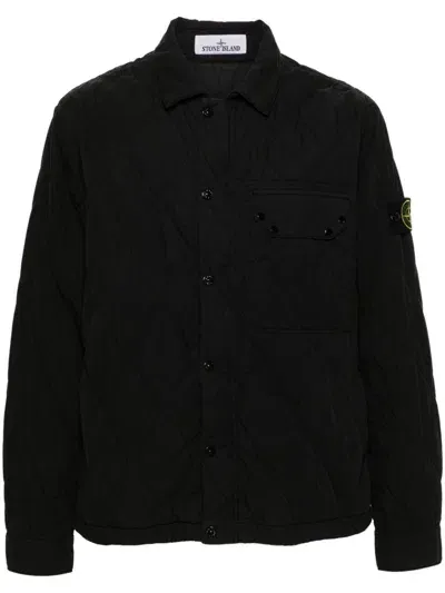 Stone Island Compass-badge Jacket In Black