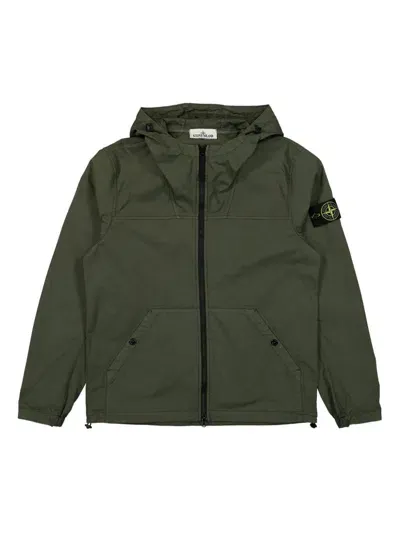 Stone Island Compass Jacket In Green