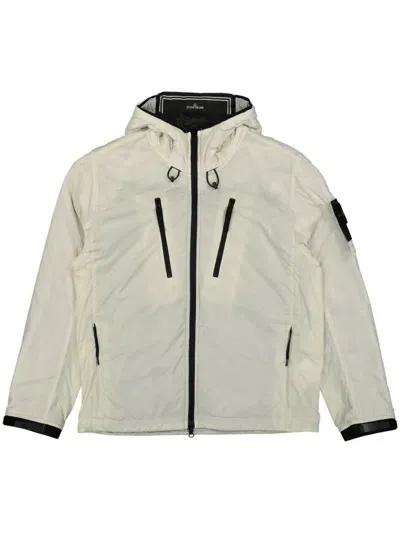 Stone Island Compass Jacket In White