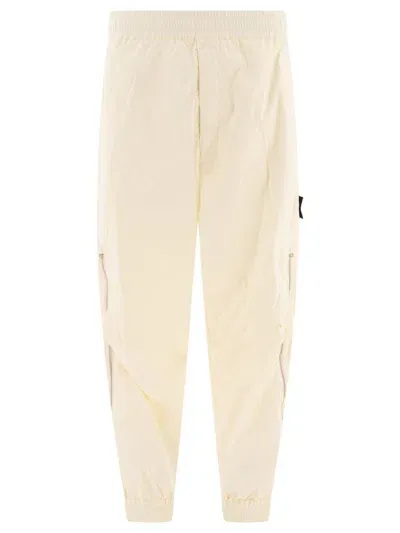 Stone Island "compass Shadow Project" Cargo Trousers In Beige