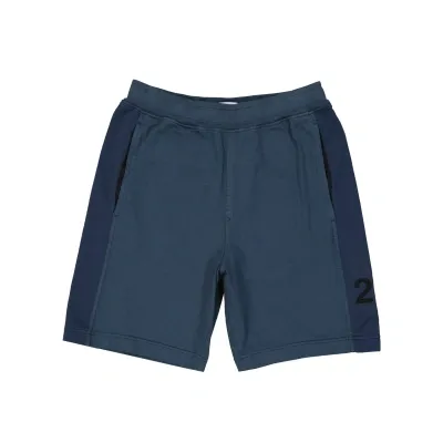 Stone Island Cotton Bermuda Shorts In Blue