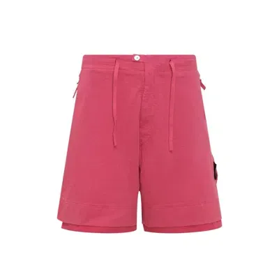 Stone Island Cotton Summer Shorts In Pink