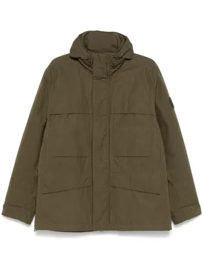 Stone Island Ghost Coat In Green