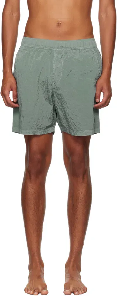 Stone Island Green B0943 Nylon Metal Swim Shorts In V0066 Grey Green