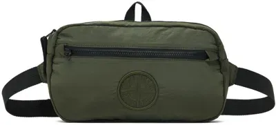 Stone Island Green Nylon Metal Pouch