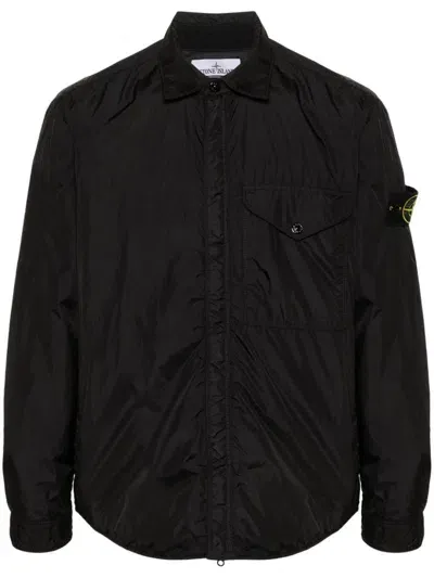 Stone Island Insulated Lightweight Jacket In Black