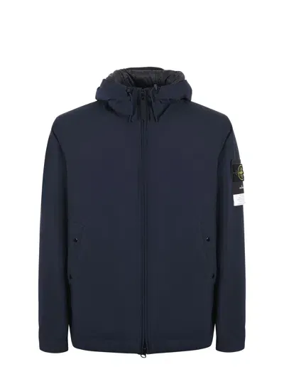 Stone Island Jacket In Stretch Nylon