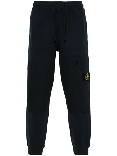 Stone Island Jogger Trousers In Blu