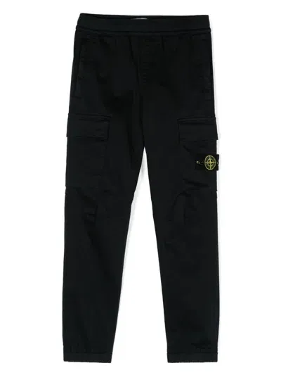 Stone Island Junior Cargo In Schwarz