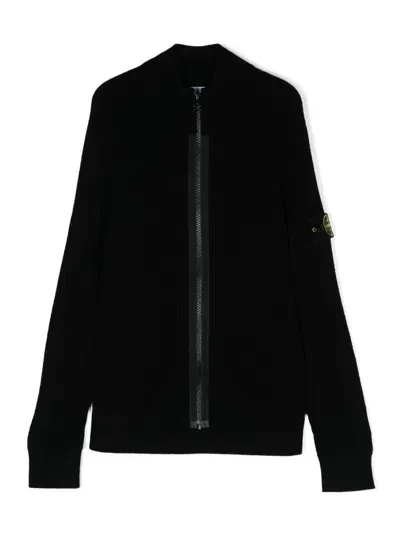 Stone Island Junior Sweater In Schwarz