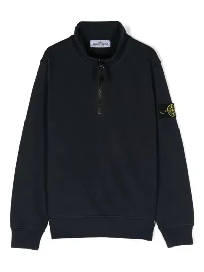 Stone Island Junior Sweatshirt In Blue