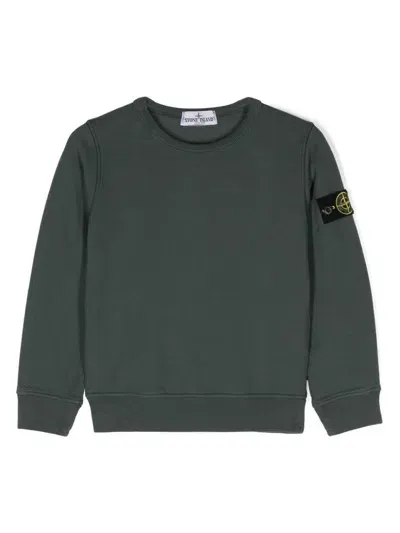 Stone Island Junior Sweatshirt In Blue