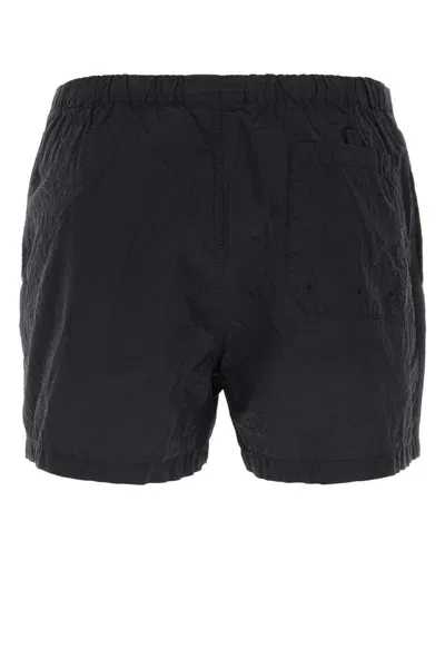 Stone Island Logo Nylon Swim Shorts In Blue