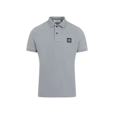 Stone Island Logo Patch Short In Grey