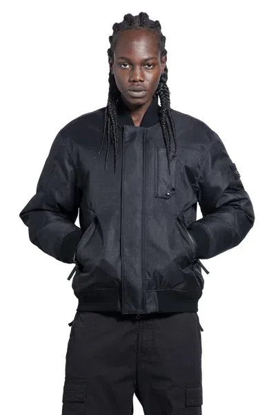 Stone Island Man Black Jackets