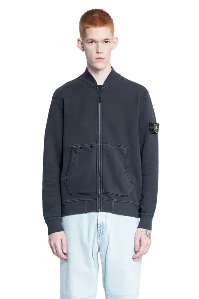 Stone Island Man Grey Sweatshirts