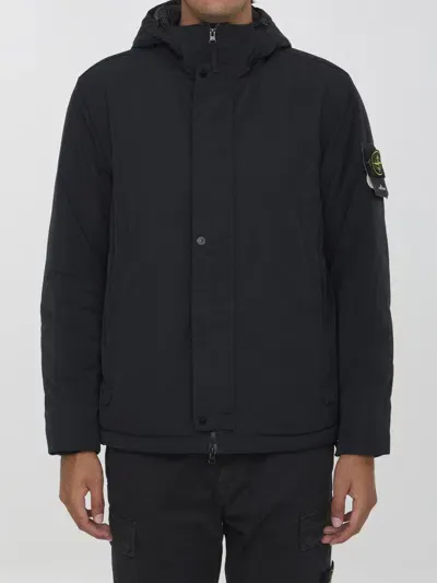 Stone Island Micro Twill Jacket In Black