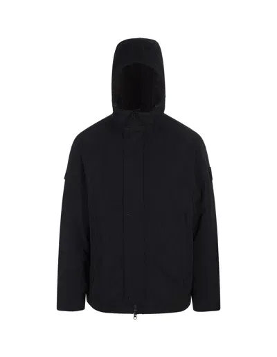 Stone Island Navy Blue Polyester Micro Twill Jacket