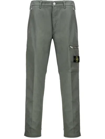 Stone Island Trousers In Grey