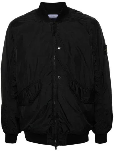 Stone Island Men's Parka In V0029 Black