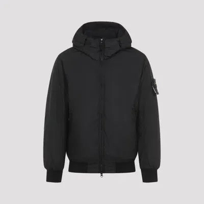 Stone Island Polyamide Padded Jacket In Black