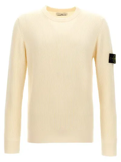 Stone Island Rws Sweater In Natural White