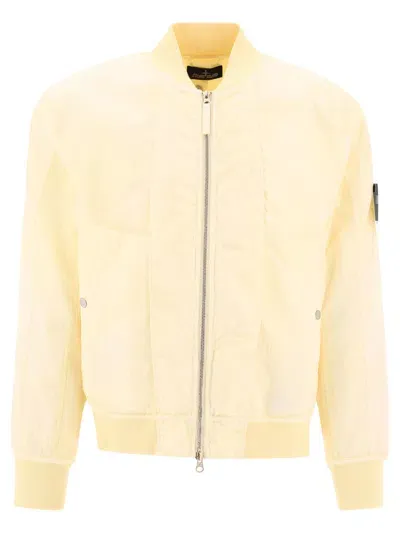 Stone Island Shadow Project Shadow Mesh Jackets Yellow