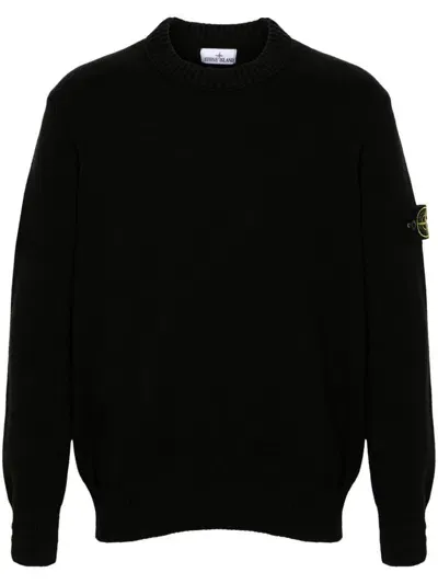 Stone Island Sweaters In Black