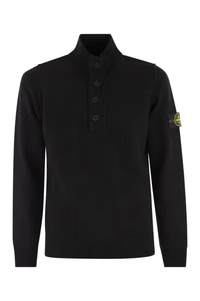 Stone Island Sweaters In Black