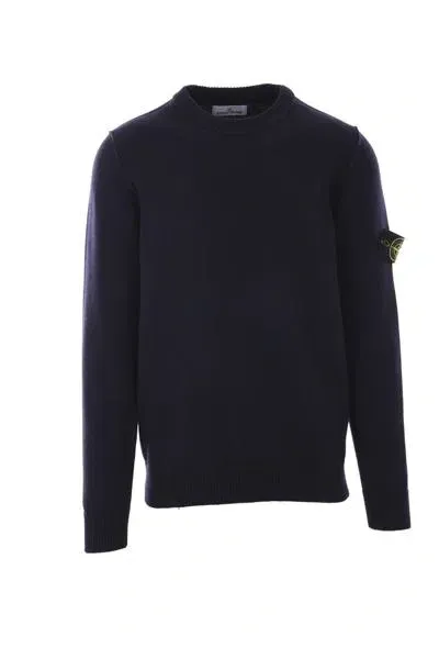 Stone Island Sweaters In Blue