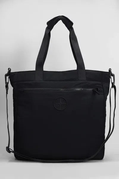 Stone Island Tote In Black