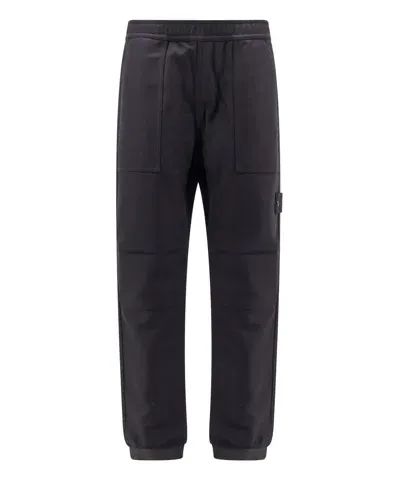 Stone Island Trousers In Black