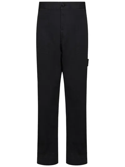 Stone Island Trousers In Black