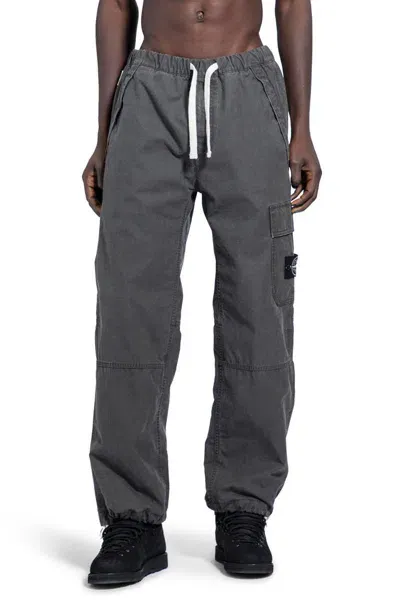 Stone Island Trousers In Grey