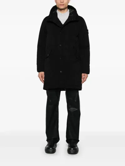 Stone Island Vera Coat In V0029 Black