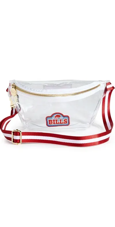 Stoney Clover Lane Buffalo Bills Clear Fanny Pack Red/white