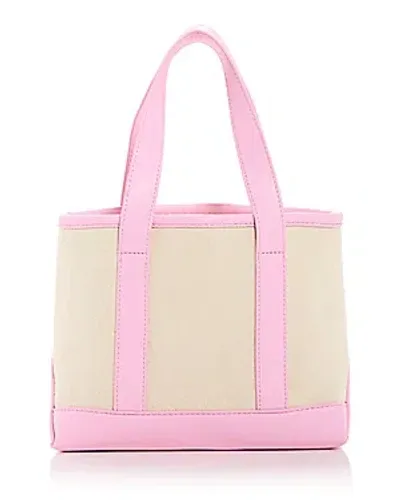 Stoney Clover Lane Canvas Mini Shopper Tote In Flamingo