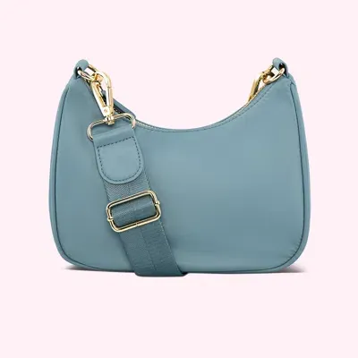 Stoney Clover Lane Curved Crossbody In Lake Blue