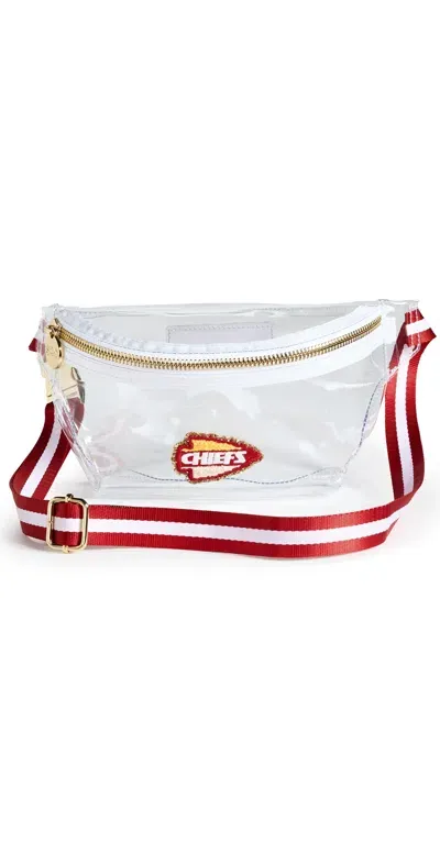 Stoney Clover Lane Kansas City Chiefs Clear Fanny Pack Red/white