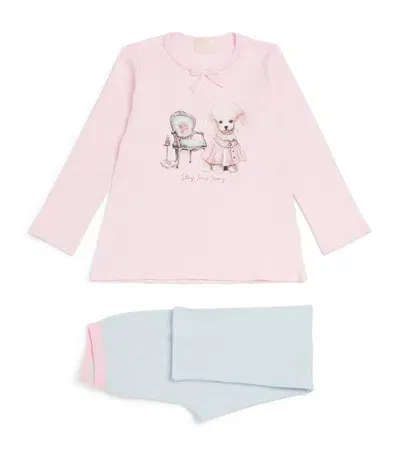 Story Loris Kids' Cotton Graphic Pyjamas In Pink