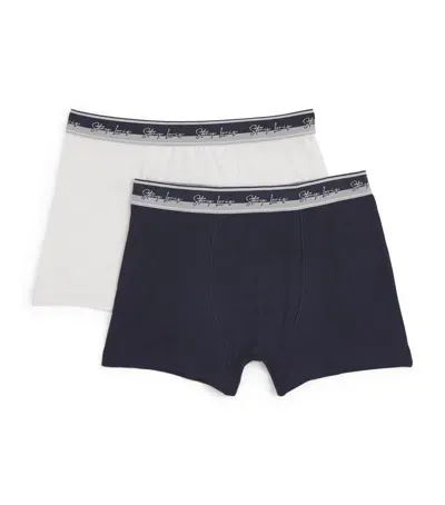 Story Loris Kids' Set Of 2 Boxer Shorts In Blue