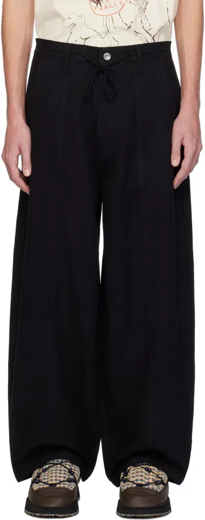 Story Mfg. Black Document Trousers