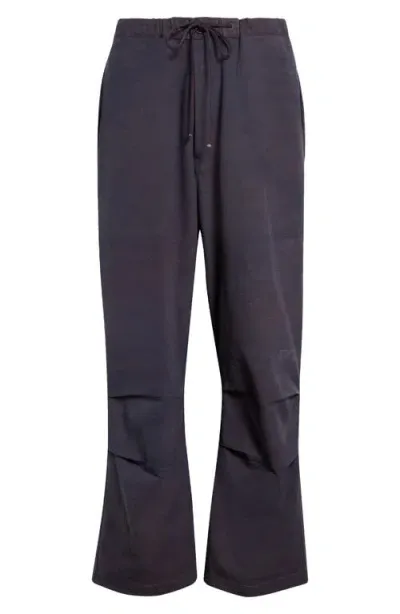 Story Mfg. Paco Organic Cotton Parachute Pants In Purple Slub