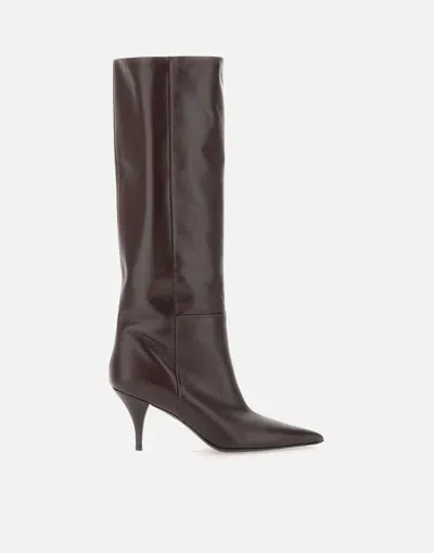 Strategia Boots In Bordeaux/brown