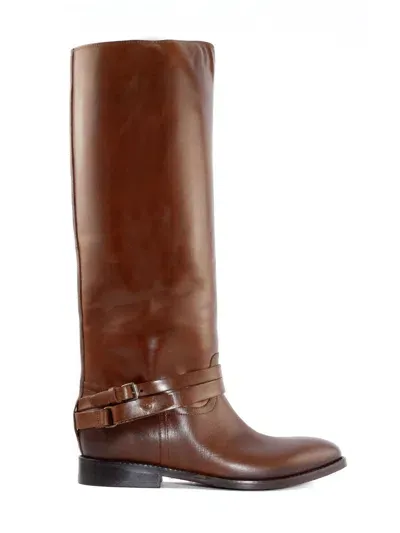 Strategia Light Brown Leather High Boot