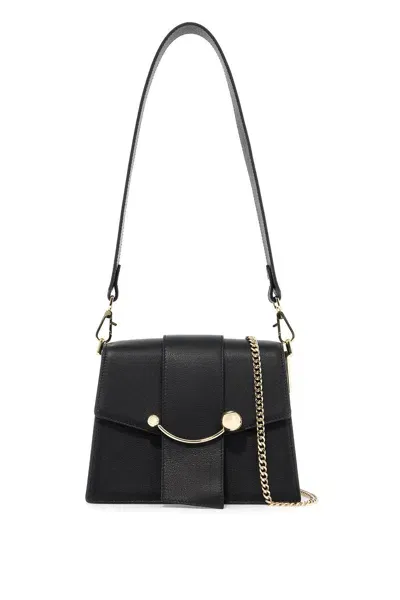 Strathberry Box Crescent Bag In Black (black)