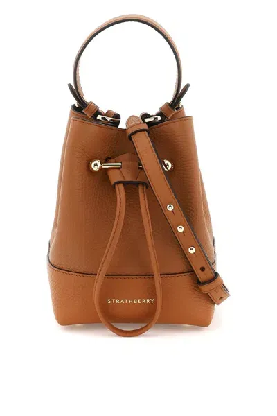 Strathberry Lana Osette Bucket Bag In 棕色的