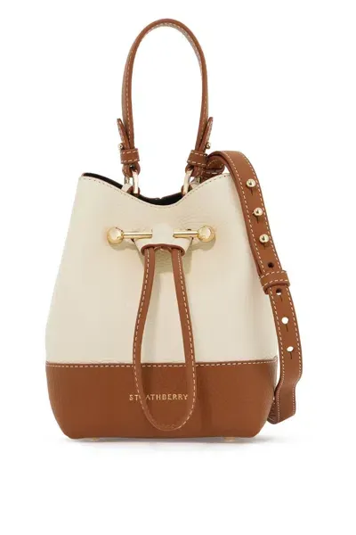 Strathberry Lana Osette Bucket Bag In White